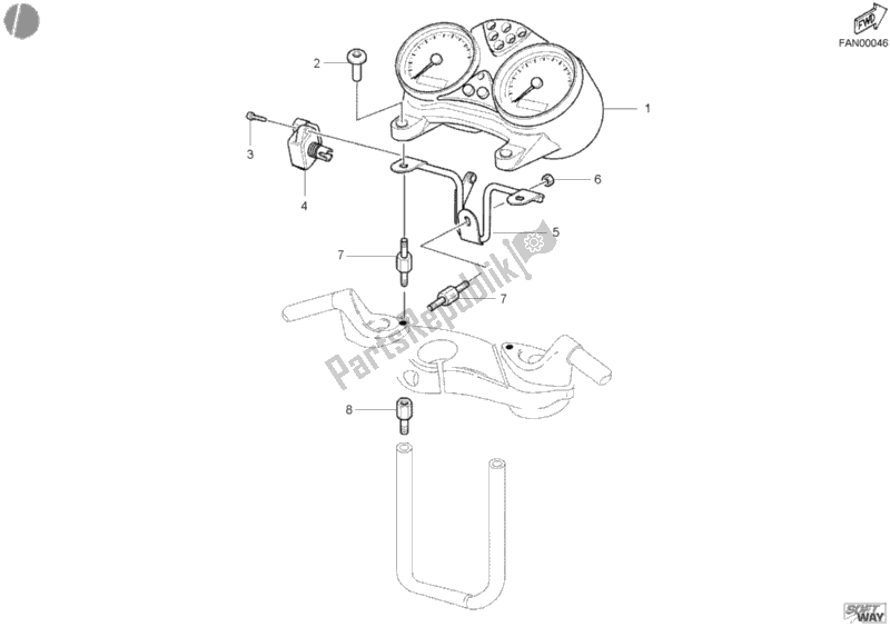 Toutes les pièces pour le Mètre du Ducati Monster S4 Fogarty 916 2002